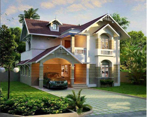 Những mẫu biệt thự mái thái