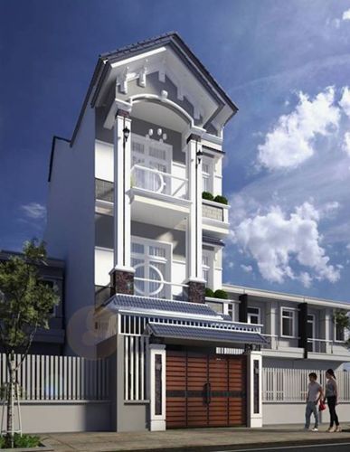 Những mẫu mặt tiền nhà ống đẹp Những mẫu mặt tiền nhà ống đẹp