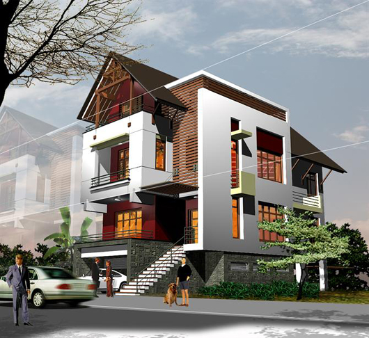 Các kiểu nhà biệt thự đẹp Các kiểu nhà biệt thự đẹp