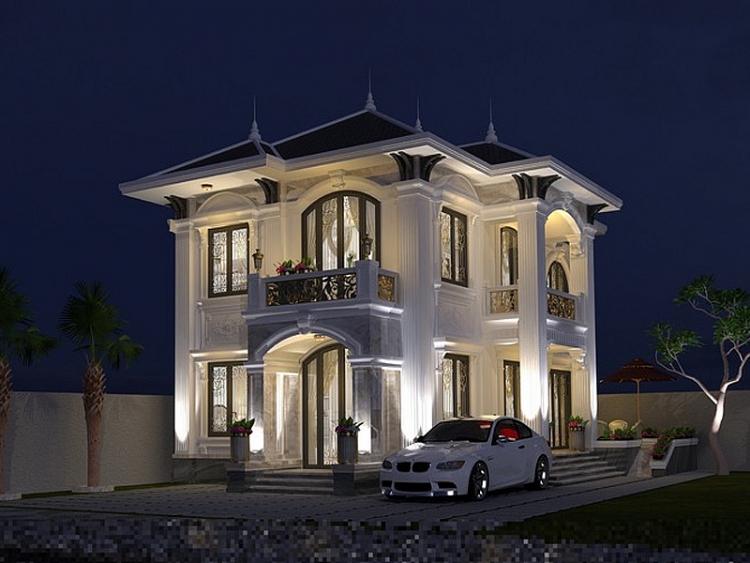 Những mẫu biệt thự mái thái