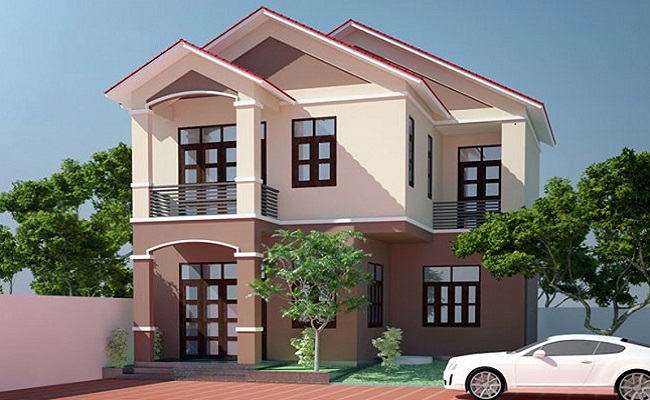 Mẫu nhà sơn đẹp