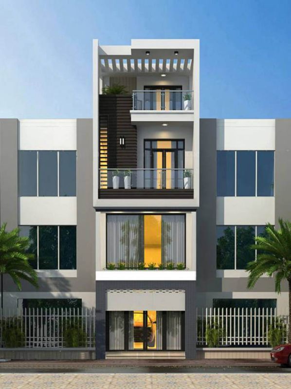 nhà 4 tầng hiện đại
