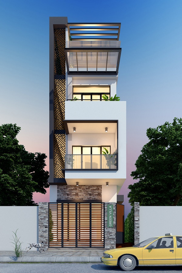 nhà 4 tầng hiện đại