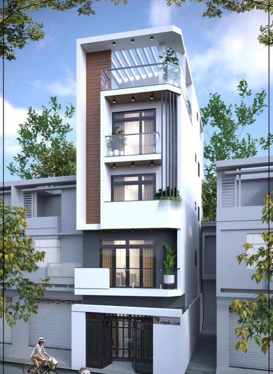 mẫu thiết kế nhà đẹp 5x14