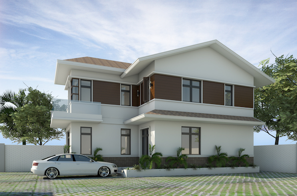 Những mẫu biệt thự mái thái