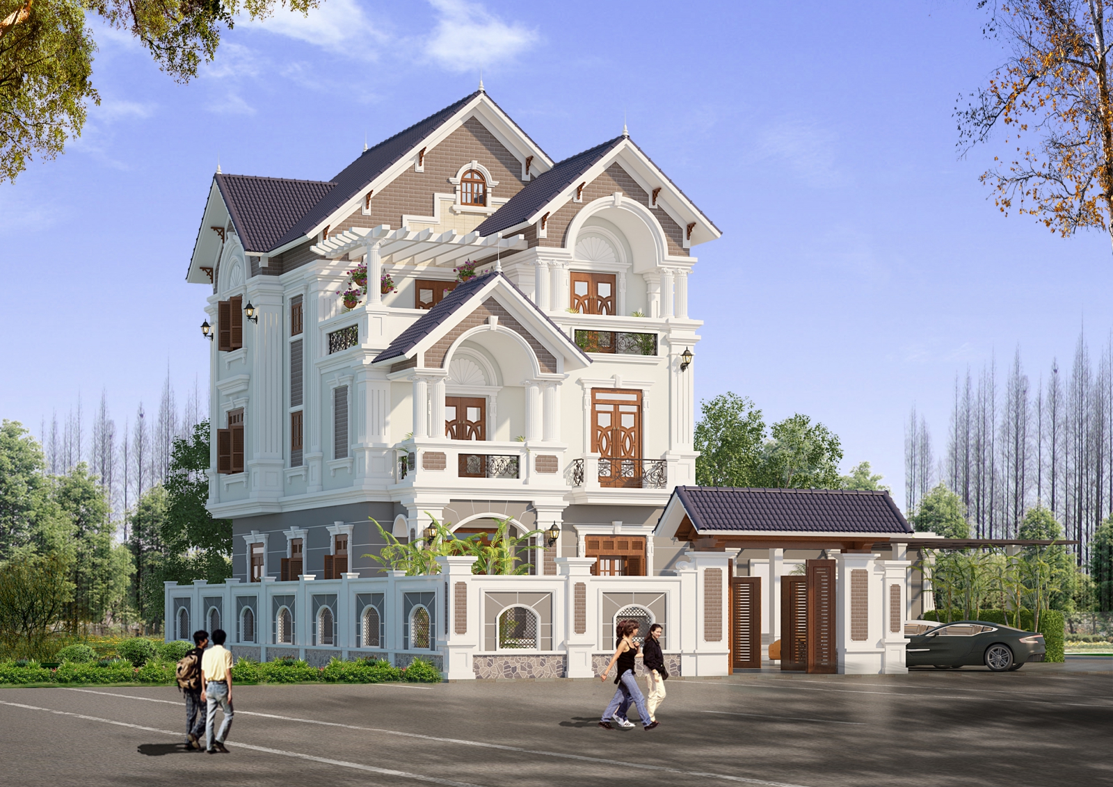 Nhà 3 lầu đẹp Nhà 3 lầu đẹp