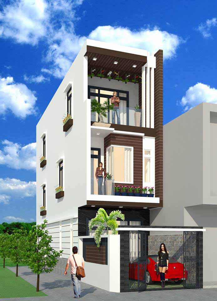 Mẫu nhà ống đẹp hiện đại Mẫu nhà ống đẹp hiện đại