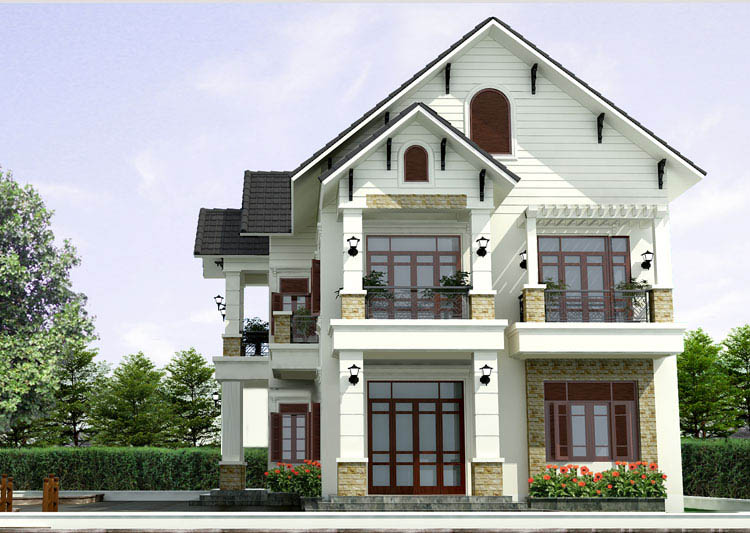Thiết kế biệt thự 2 tầng Thiết kế biệt thự 2 tầng