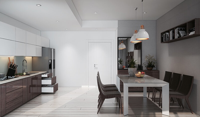 Thiết kế bếp nhà ống Thiết kế bếp nhà ống