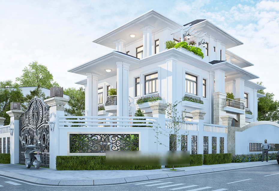 Thiết kế biệt thự phố tân cổ điển