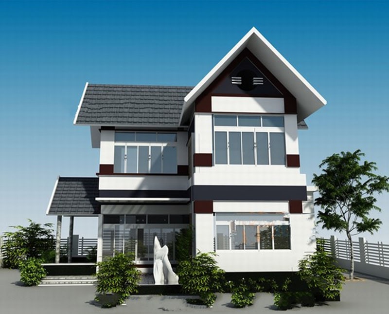 Thiết kế biệt thự 2 tầng hiện đại