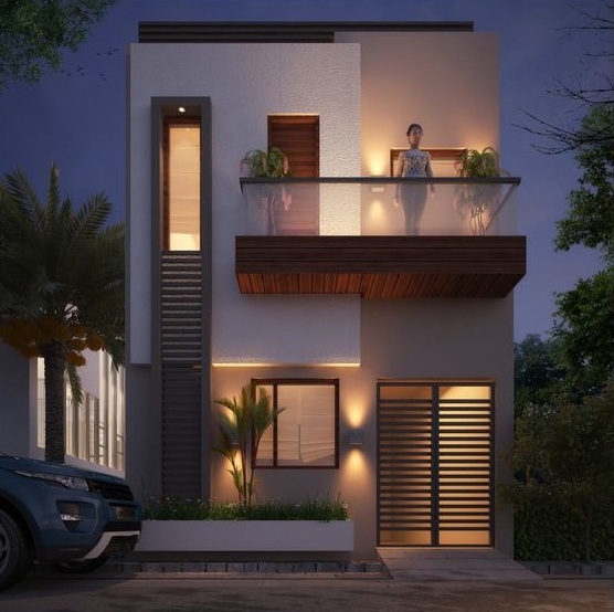 Nhà ống 2 tầng đẹp