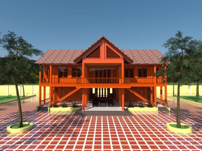 Mẫu nhà sàn gỗ đẹp