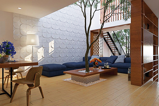 Thiết kế nhà ống lệch tầng