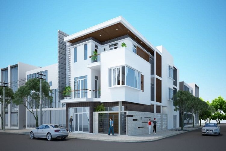 Thiết kế mẫu nhà 2 mặt tiền