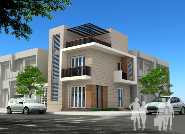 Nhà phố 2 tầng đẹp hiện đại