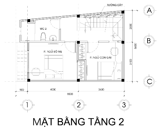 Tư vấn xây nhà 2,5 tầng với chi phí tối đa 700 triệu