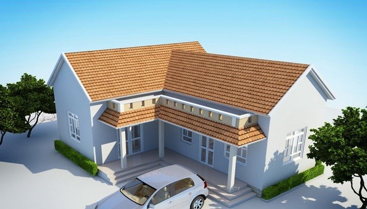 Các mẫu nhà mái thái chữ L đẹp cuốn hút Các mẫu nhà mái thái chữ L đẹp cuốn hút