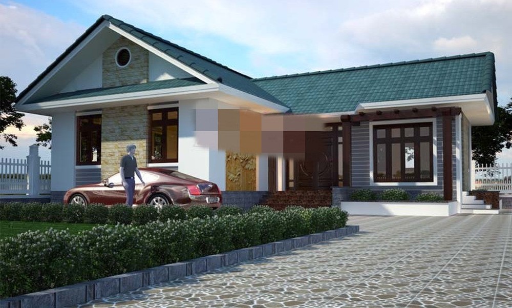 Nhà phố đẹp 1 tầng