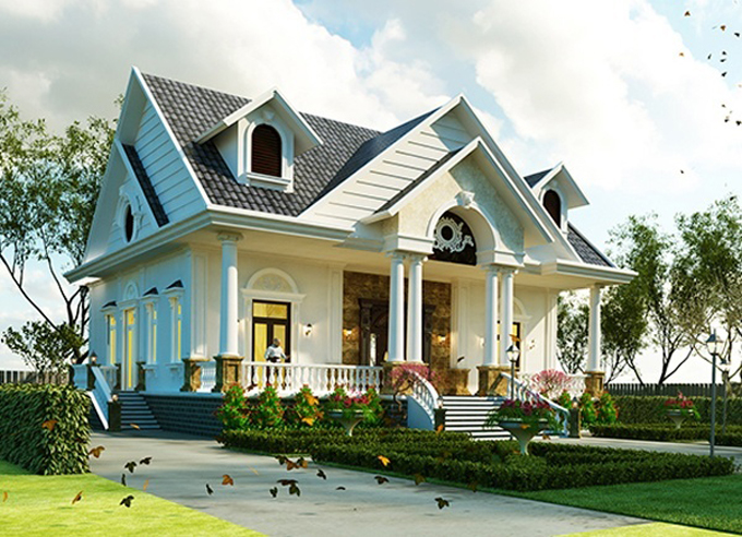 Nhà phố đẹp 1 tầng