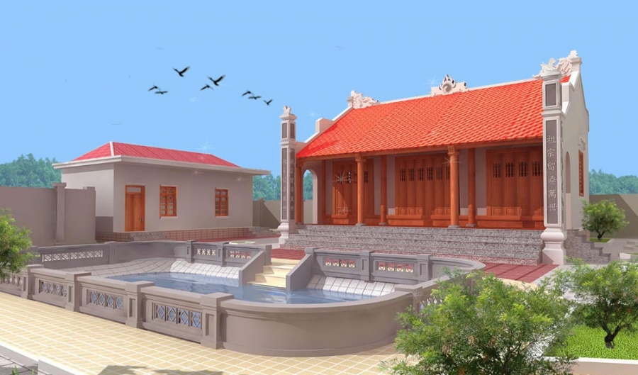 Mẫu nhà từ đường đẹp Mẫu nhà từ đường đẹp
