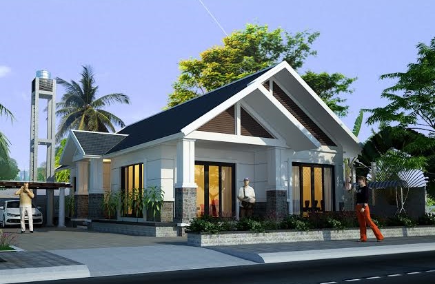 Những mẫu nhà mái thái 1 tầng