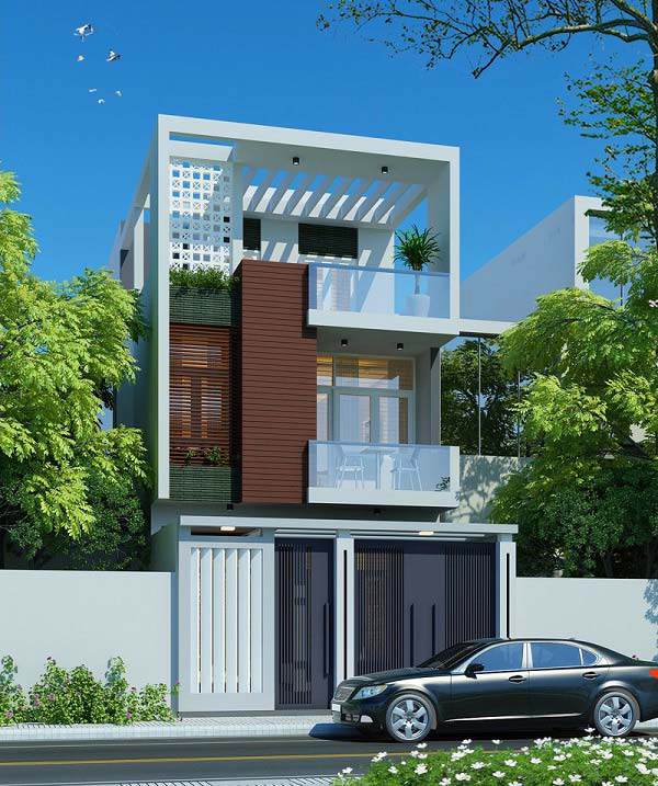 Mẫu thiết kế nhà ống 3 tầng đẹp Mẫu thiết kế nhà ống 3 tầng đẹp