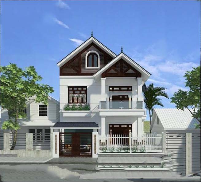Mẫu thiết kế nhà 2 tầng đẹp Mẫu thiết kế nhà 2 tầng đẹp