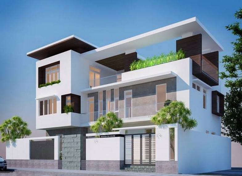 Mẫu nhà 2 tầng Mẫu nhà 2 tầng