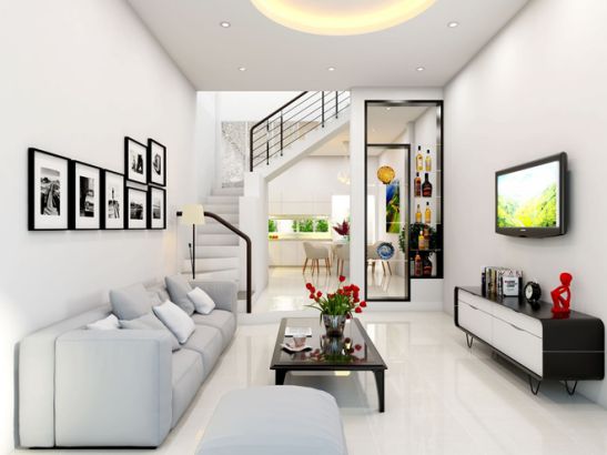 Những mẩu cầu thang đẹp cho nhà ống