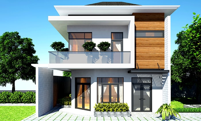 Những kiểu nhà 2 tầng đẹp