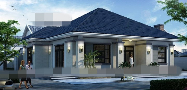 Mẫu nhà vuông đẹp