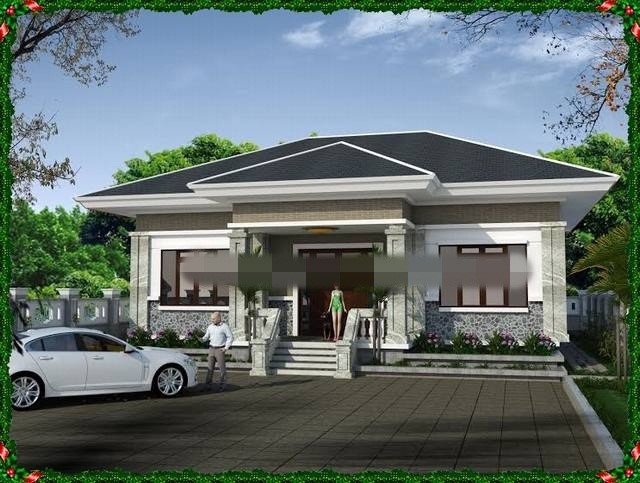 Mẫu nhà vuông đẹp