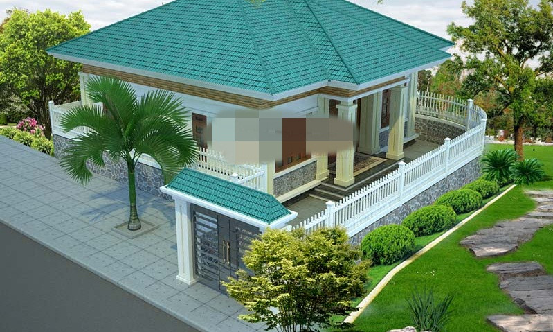 Mẫu nhà vuông đẹp