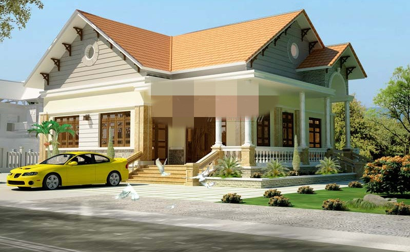 Mẫu nhà vuông đẹp