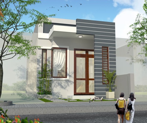 mẫu thiết kế nhà đẹp 7x18m