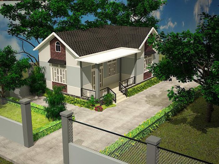 Những mẫu nhà mái thái cấp 4 Những mẫu nhà mái thái cấp 4