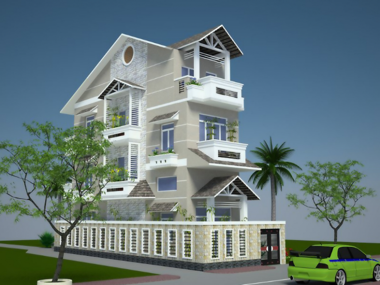 Mẫu nhà phong cách hiện đại Mẫu nhà phong cách hiện đại