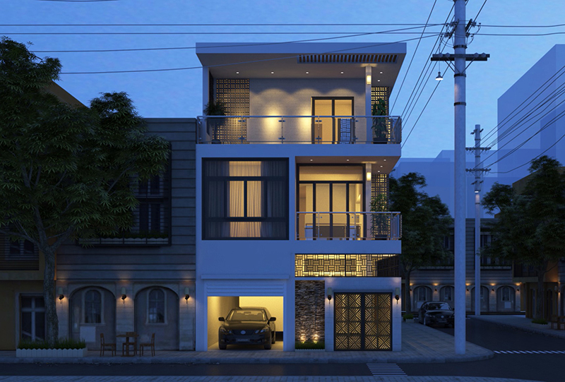 Những mẫu thiết kế nhà ống 2 tầng đẹp