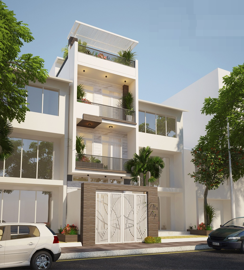 mẫu thiết kế nhà đẹp 5x14