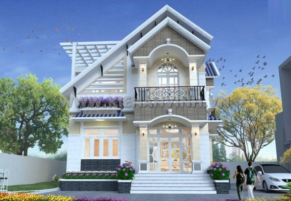 Mẫu thiết kế nhà 2 tầng đẹp Mẫu thiết kế nhà 2 tầng đẹp