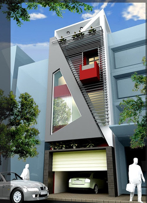 nhà 4 tầng hiện đại
