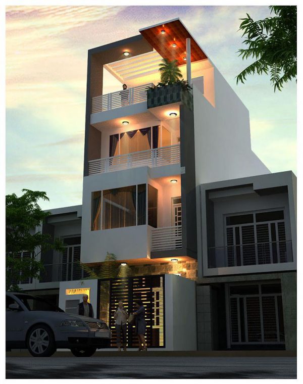 nhà 4 tầng hiện đại