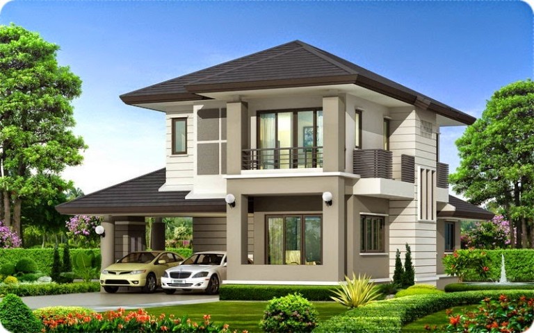 Nhà chữ L đẹp Nhà chữ L đẹp