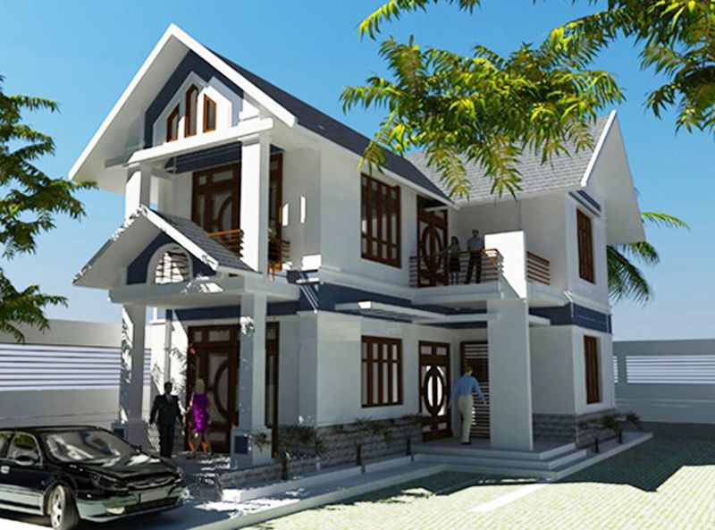 Nhà chữ L đẹp Nhà chữ L đẹp
