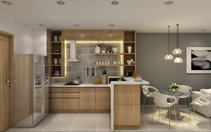 Thiết kế bếp nhà ống