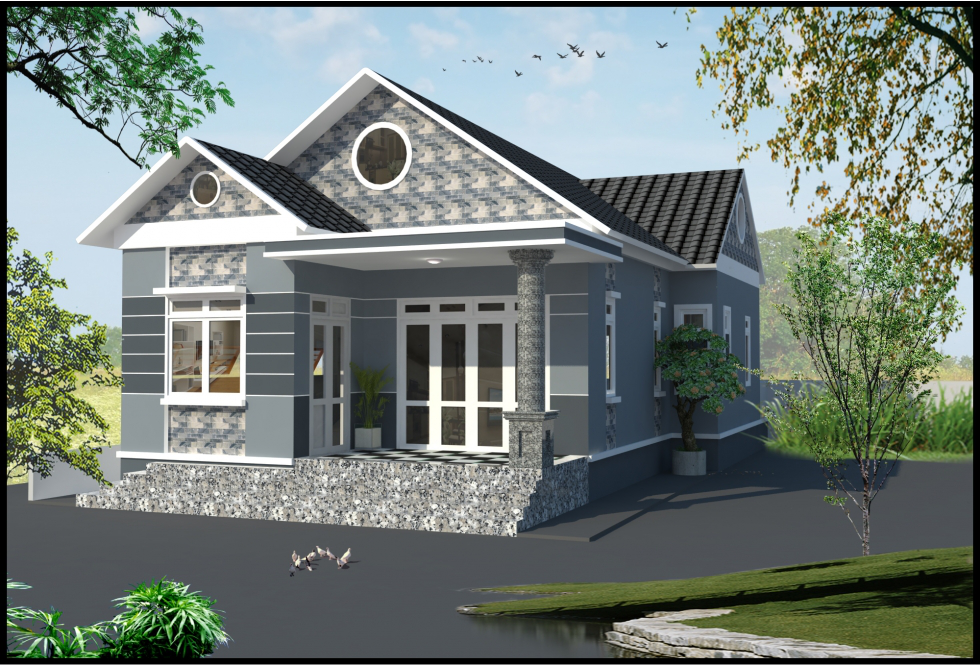 Mẫu thiết kế nhà cấp 4 đẹp giá rẻ Mẫu thiết kế nhà cấp 4 đẹp giá rẻ