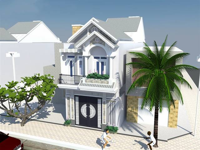 Mẫu nhà thái 2 tầng đẹp Mẫu nhà thái 2 tầng đẹp