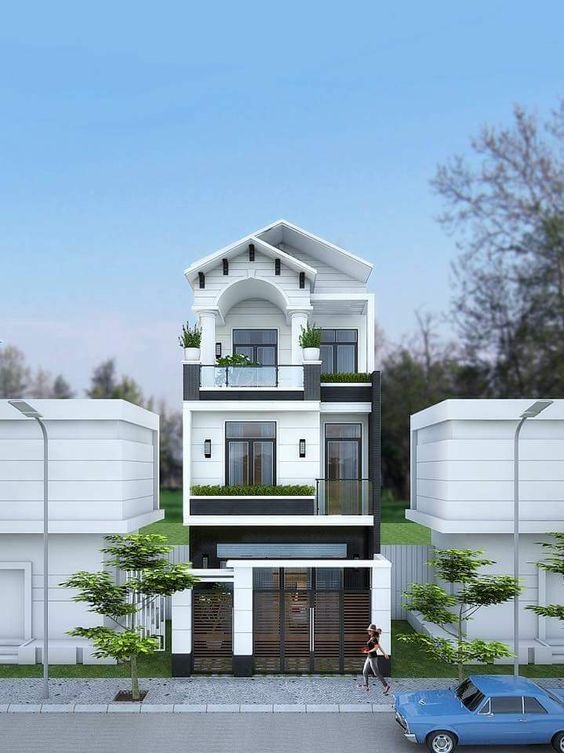 Thiết kế mặt tiền nhà ống Thiết kế mặt tiền nhà ống