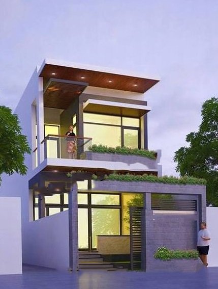 Mẫu thiết kế nhà ống 2 tầng đẹp Mẫu thiết kế nhà ống 2 tầng đẹp